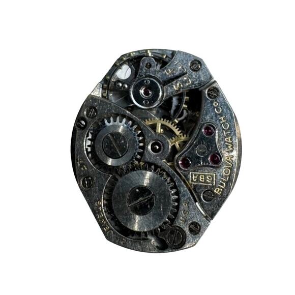 Bulova Watch Ring Handmade Adjustable size 7.5 - Picture 1 of 5